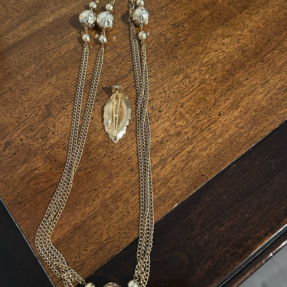 Vintage Coro designer Chain & Lady Ellen hair Clip